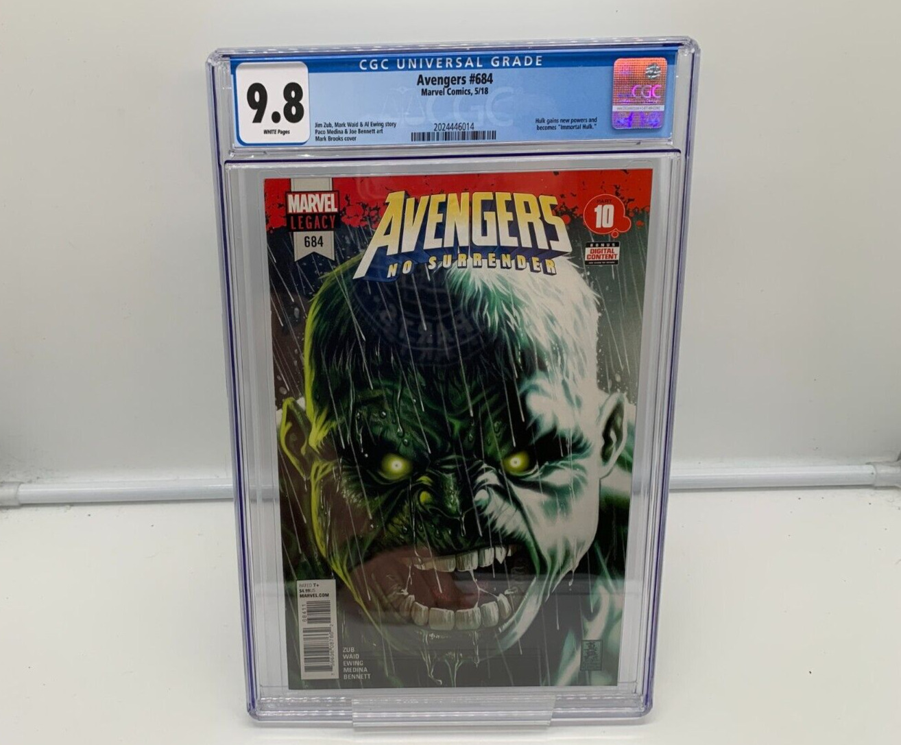 Avengers #684 CGC 9.8 1st Appearance of Immortal Hulk Al Ewing Marvel 2018