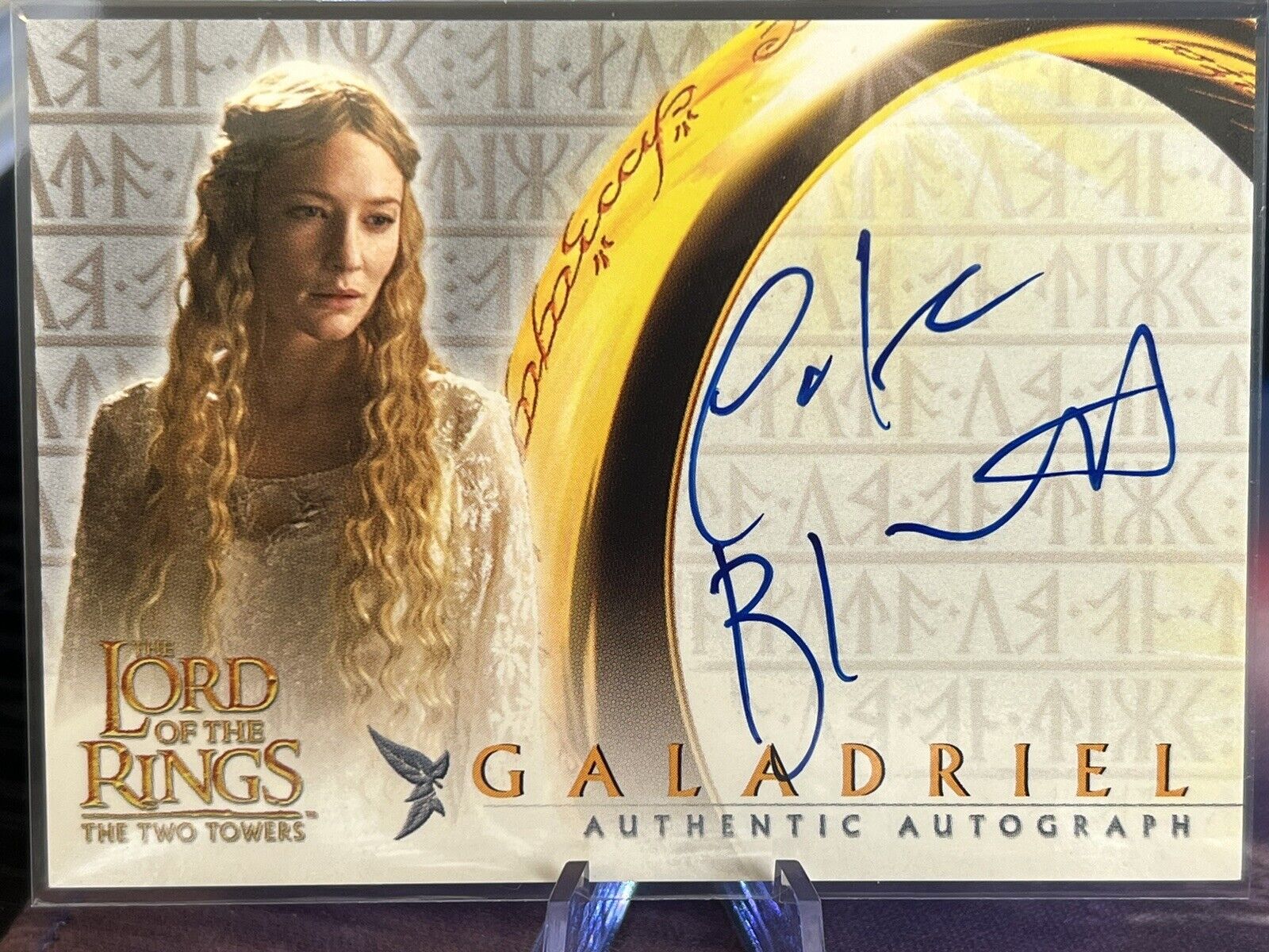 Lord of The Rings TWO TOWERS LOTR Cate Blanchett Galadriel Autograph Auto Card