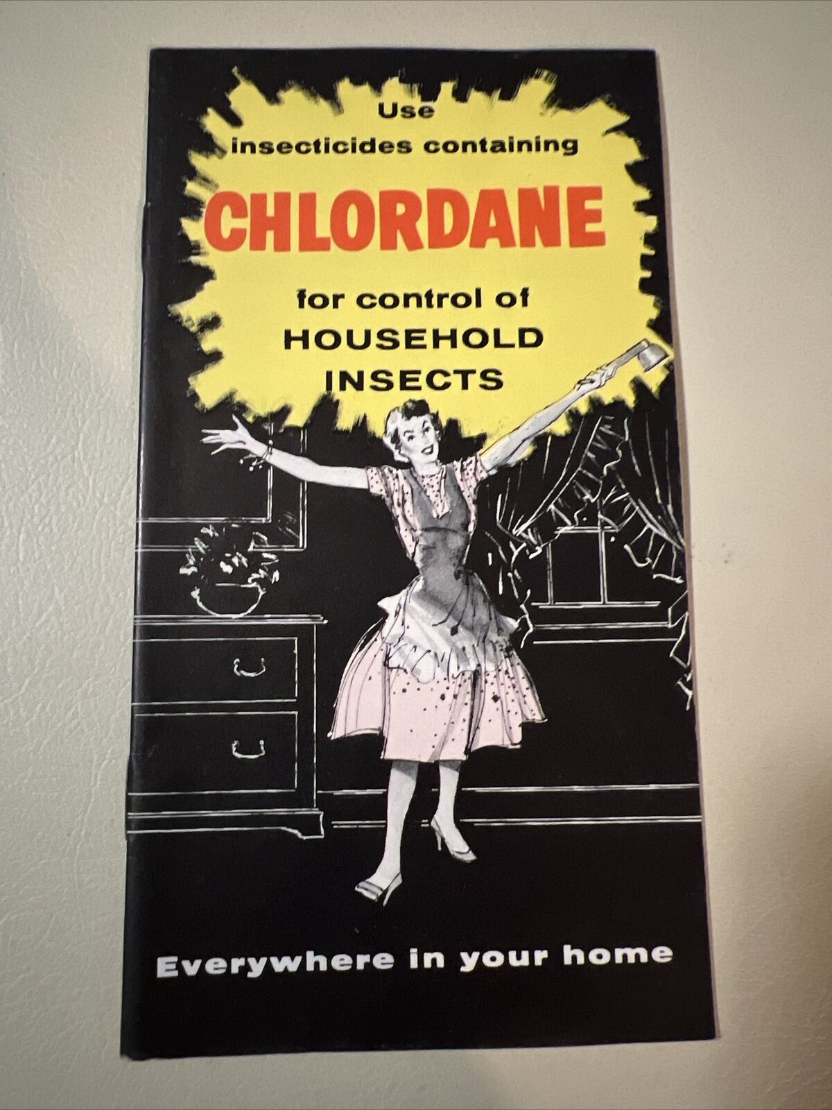 Chlordane Household Chemical Brochure Circa 1950s Now Outlawed Vibrant Colors