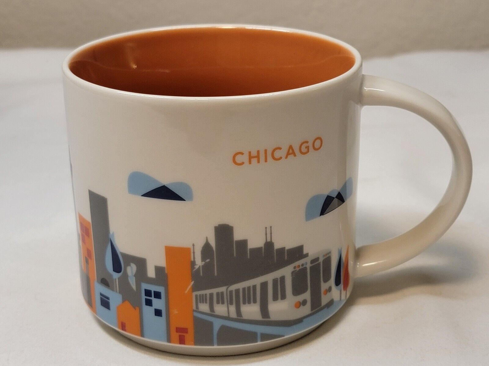 Vintage 2017 Starbucks YOU ARE HERE Collection Chicago 14 Oz Ceramic Mug