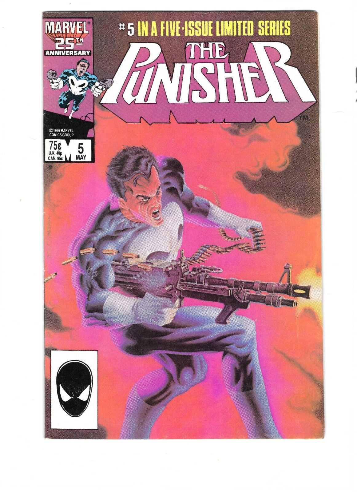 The Punisher #5 (1986) Mike Zeck Vintage Key Comic Original Limited Series