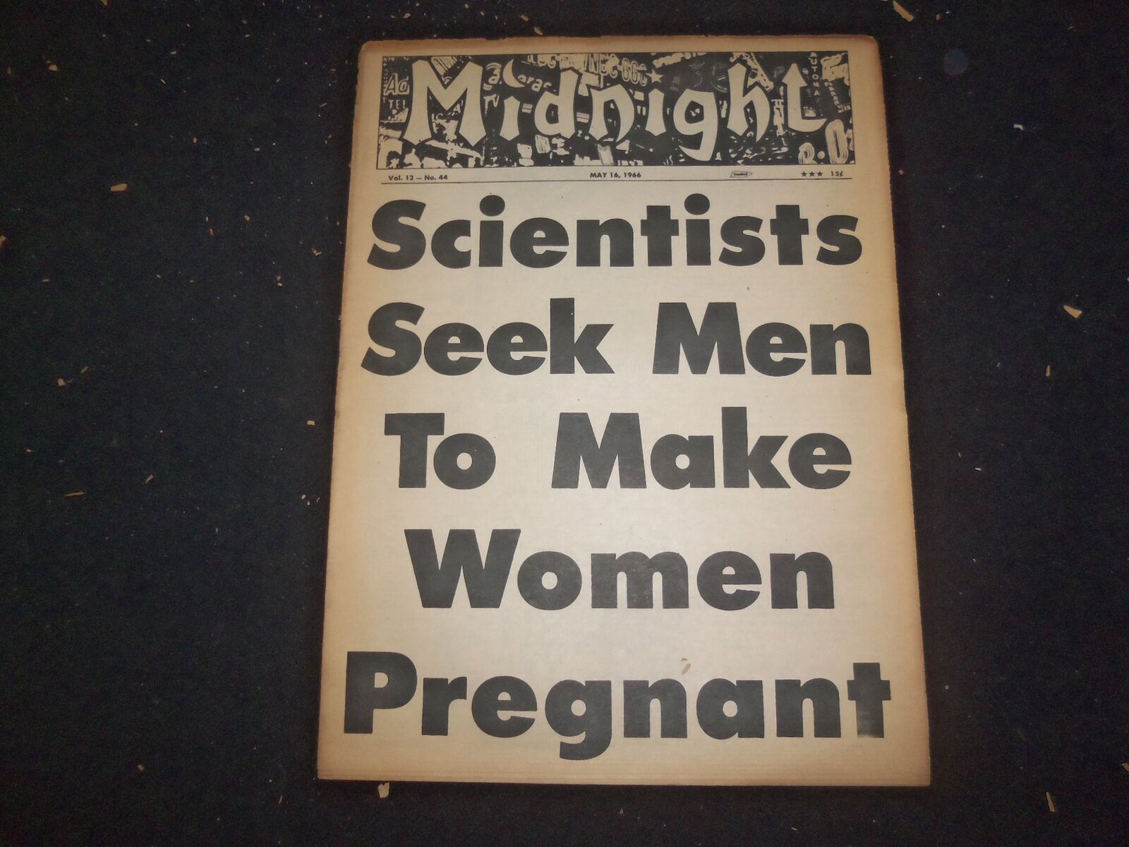 1966 MAY 16 MIDNIGHT NEWSPAPER - SCIENTESTS, MEN TO MAKE WOMEN PREGNANT- NP 7362