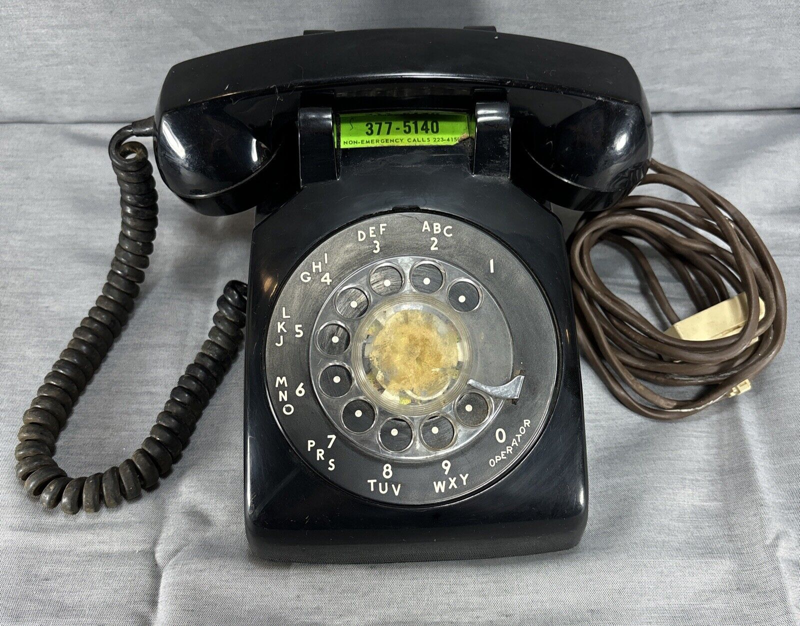 Vintage Northern Telecom Black Rotary Phone NTI-500 Made in USA from the 70's