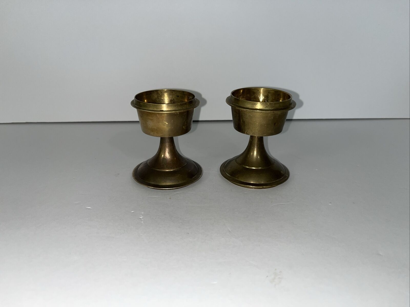 Vintage Solid Brass Candleholders Made in India