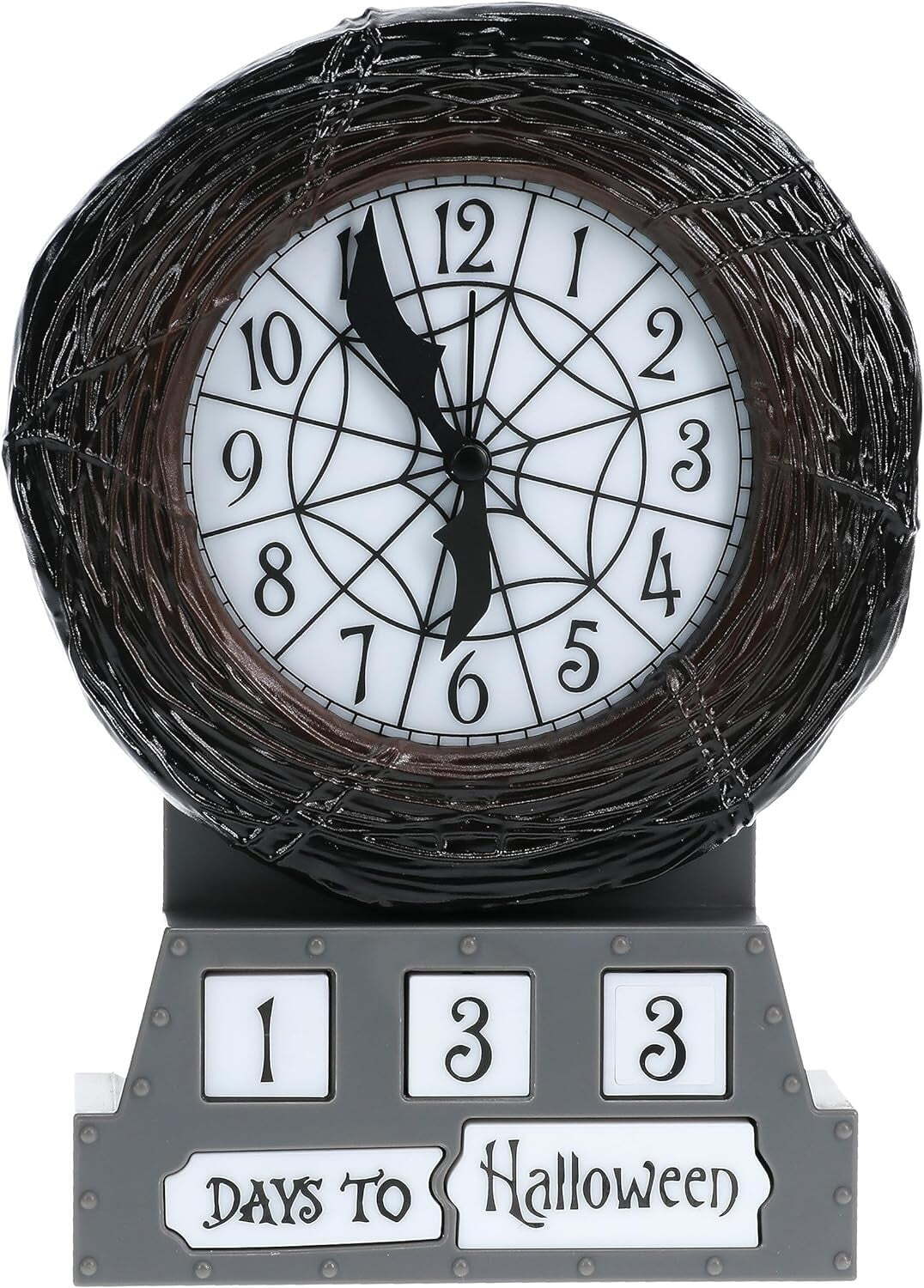 Nightmare Before Christmas Countdown Alarm Clock Glow in The Dark Festive