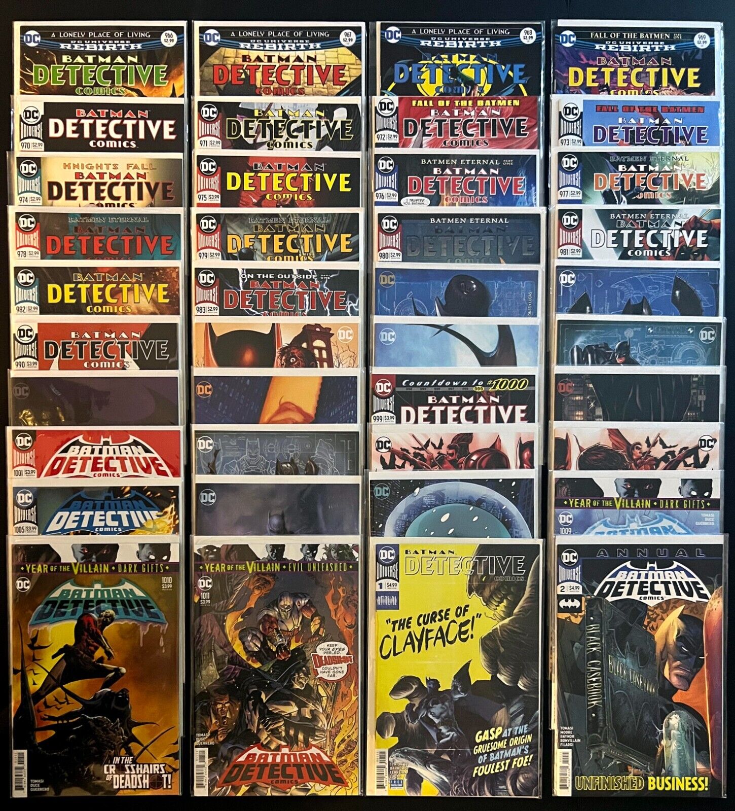 BATMAN DETECTIVE COMICS #966-1011 Hi-Grade 40 Issue Lot Many Variants