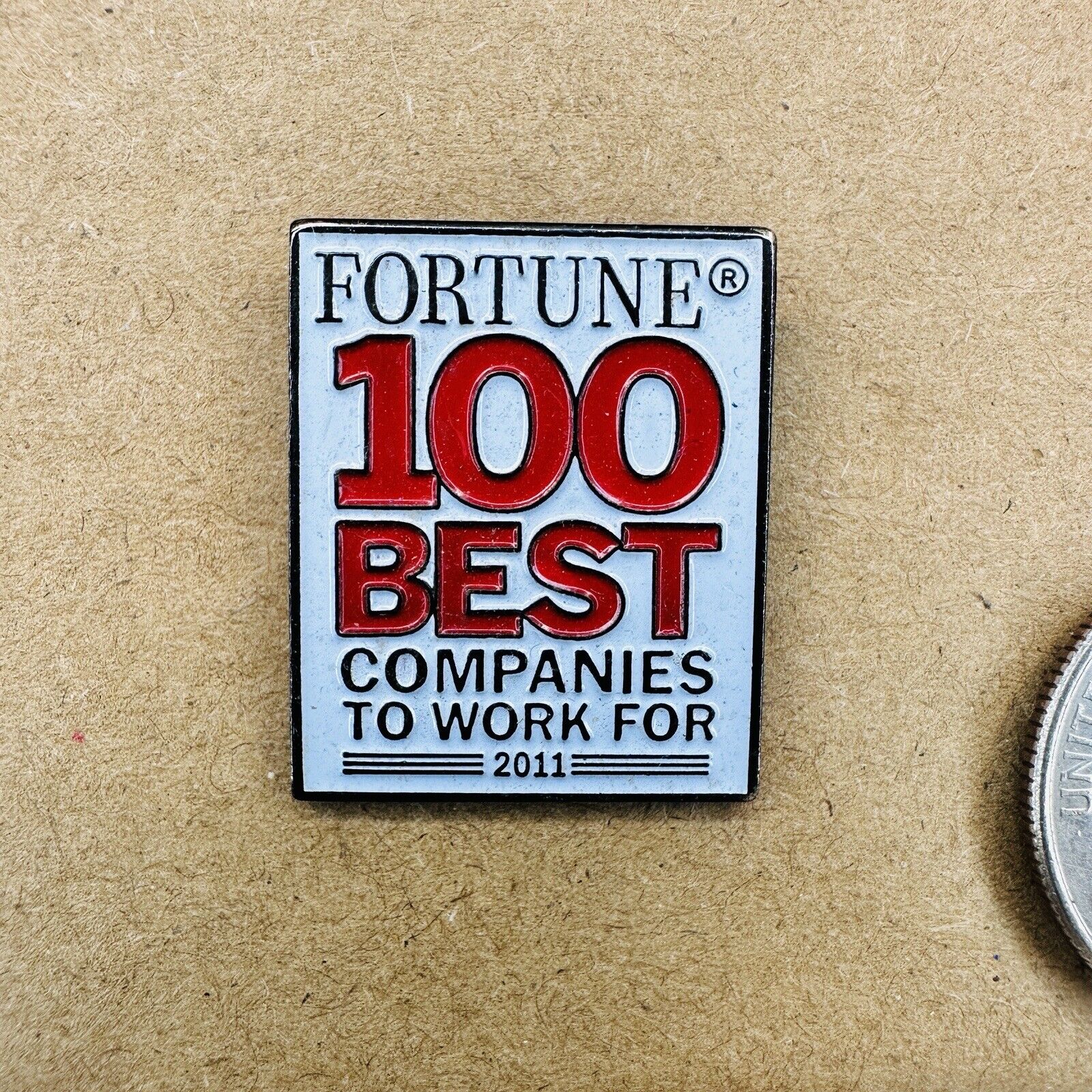 Fortune 100 Best Companies To Work For 2011 Enamel Lapel Pin Hat Tie Tac P120