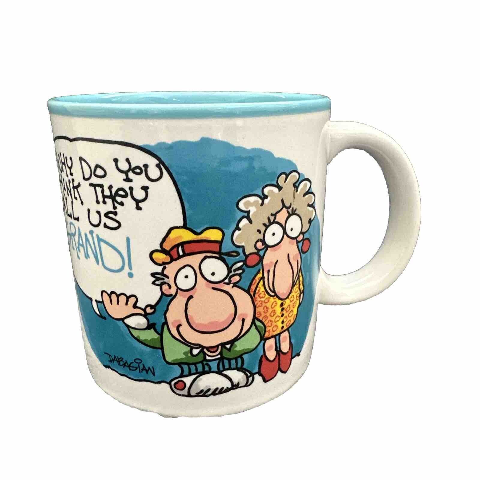 Vintage 1987  Grandparents Mug Shots By BAGADIAN  Coffee Tea Cup Potpourri Press