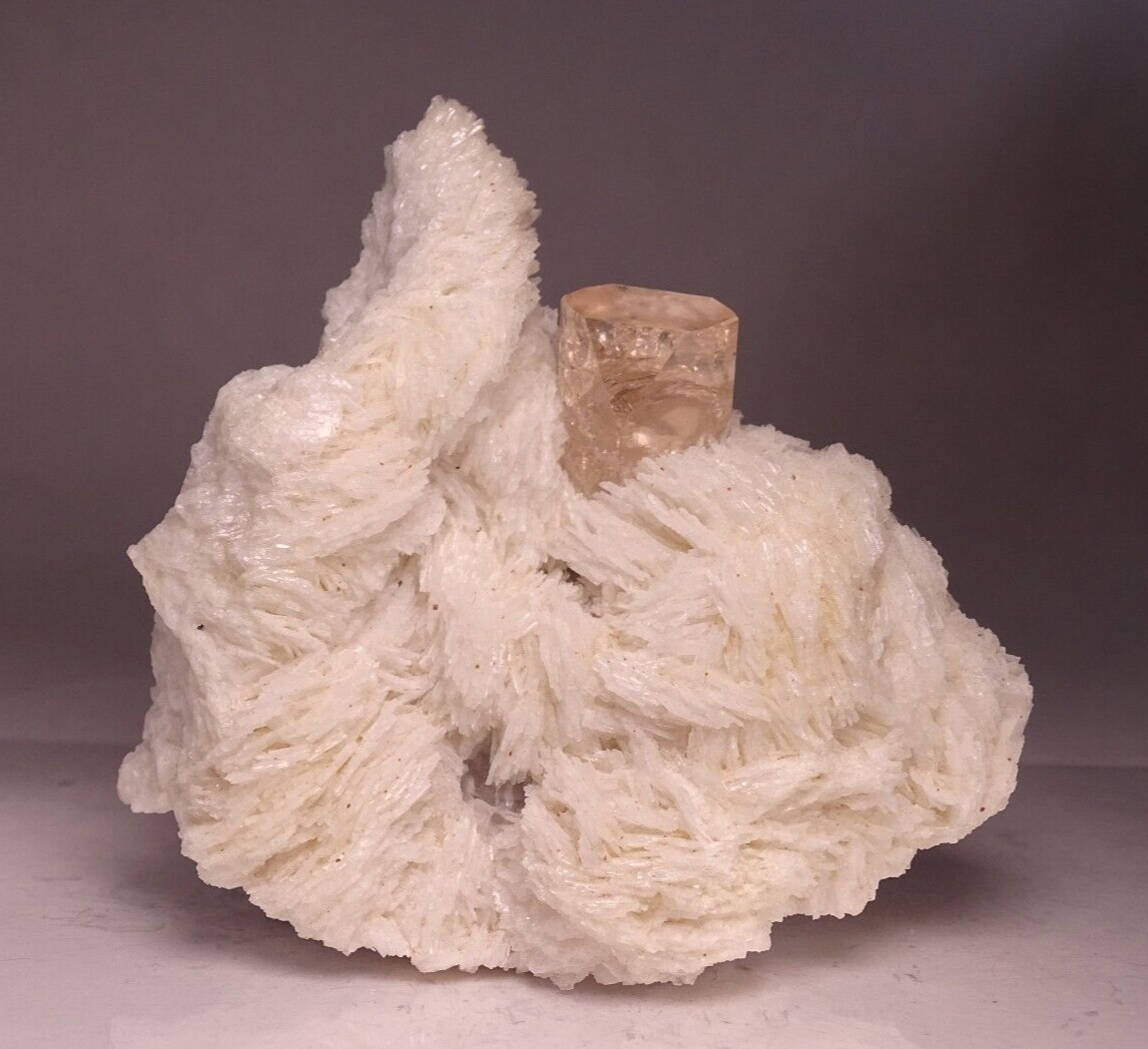 Topaz with Albite var Cleavelandite Mineral Specimen Collector Shigar, Pakistan