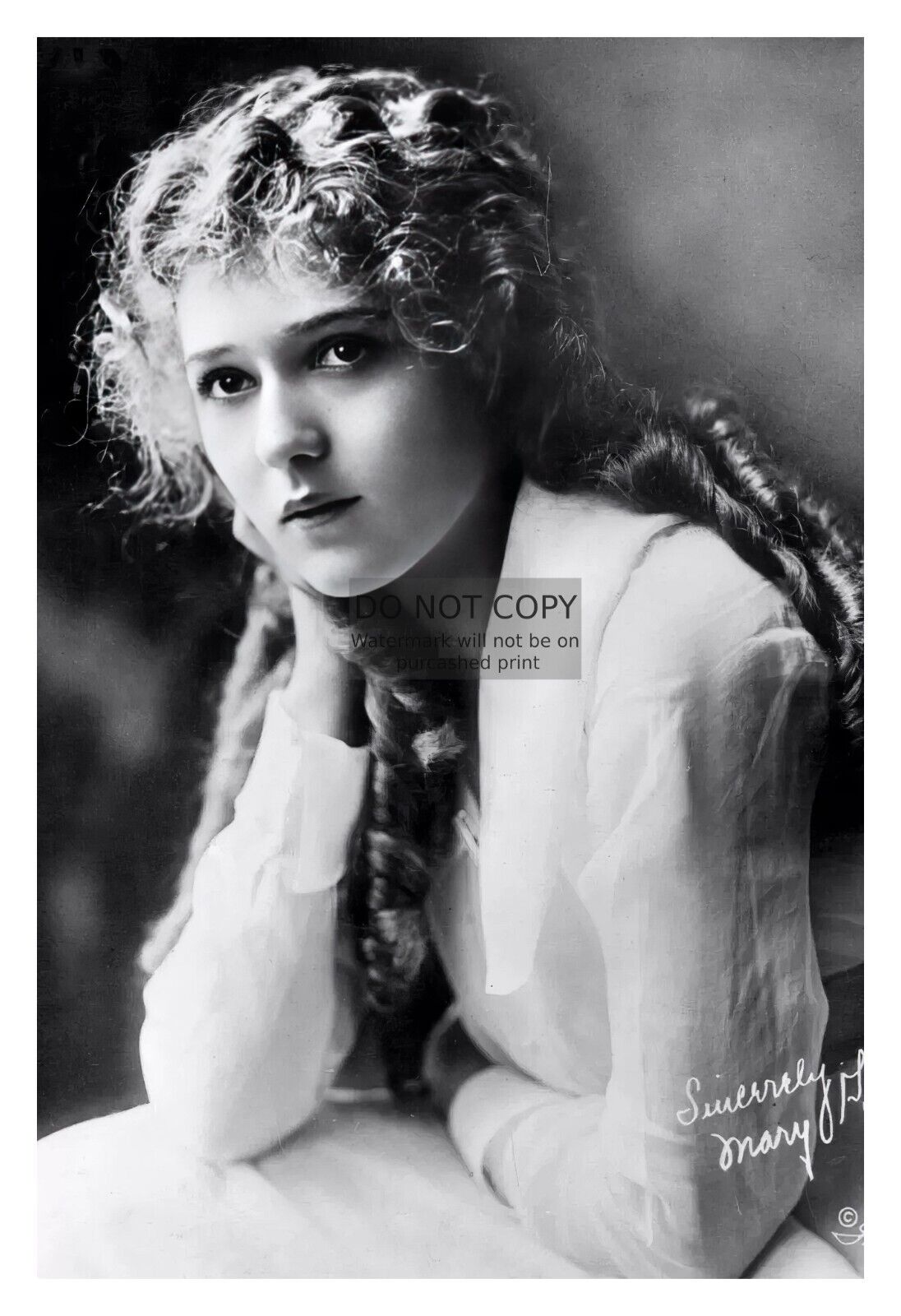 MARY PICKFORD SILENT FILM ACTRESS 4X6 PUBLICITY PHOTO REPRINT