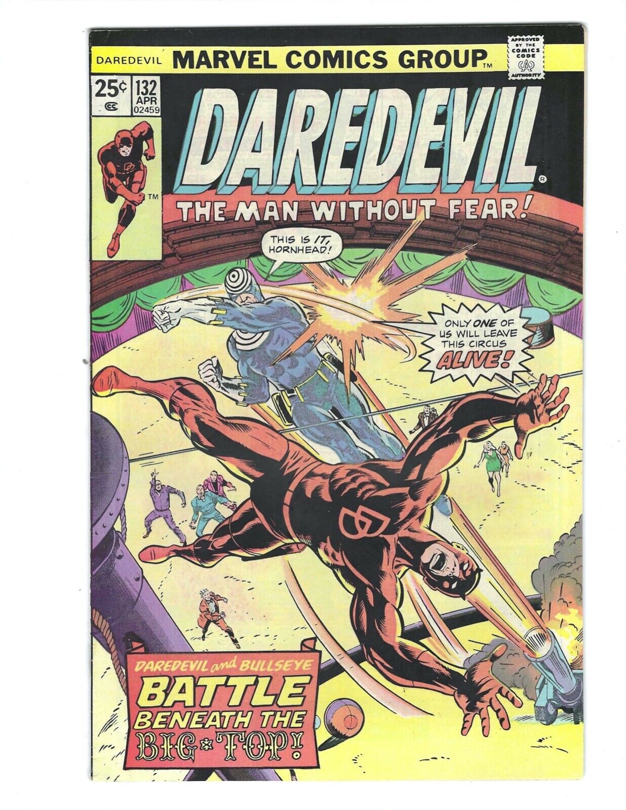 Daredevil #132 1976 VF/NM Beauty 2nd Bullseye appearance   Combine Ship