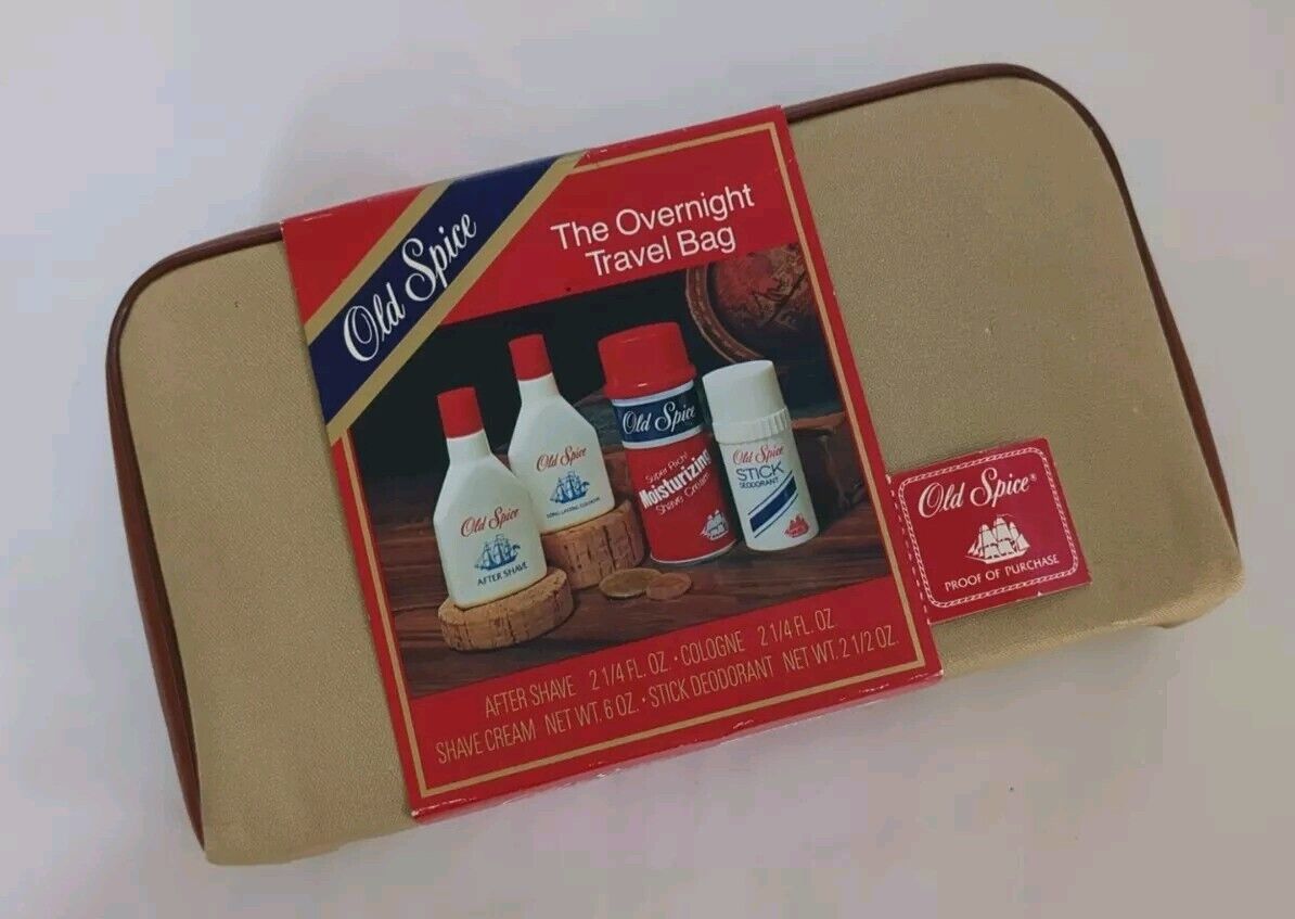 Vintage Old Spice Gift Box Set After Shave Cologne Shave Can Deodorant NOS