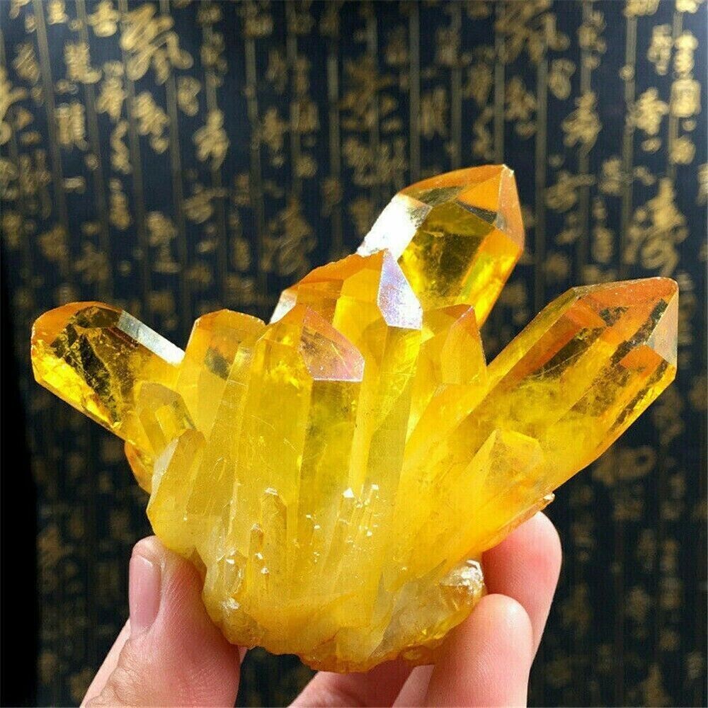 150g Natural Yellow Quartz Cluster Citrine Crystal Stone Healing Reiki Mineral