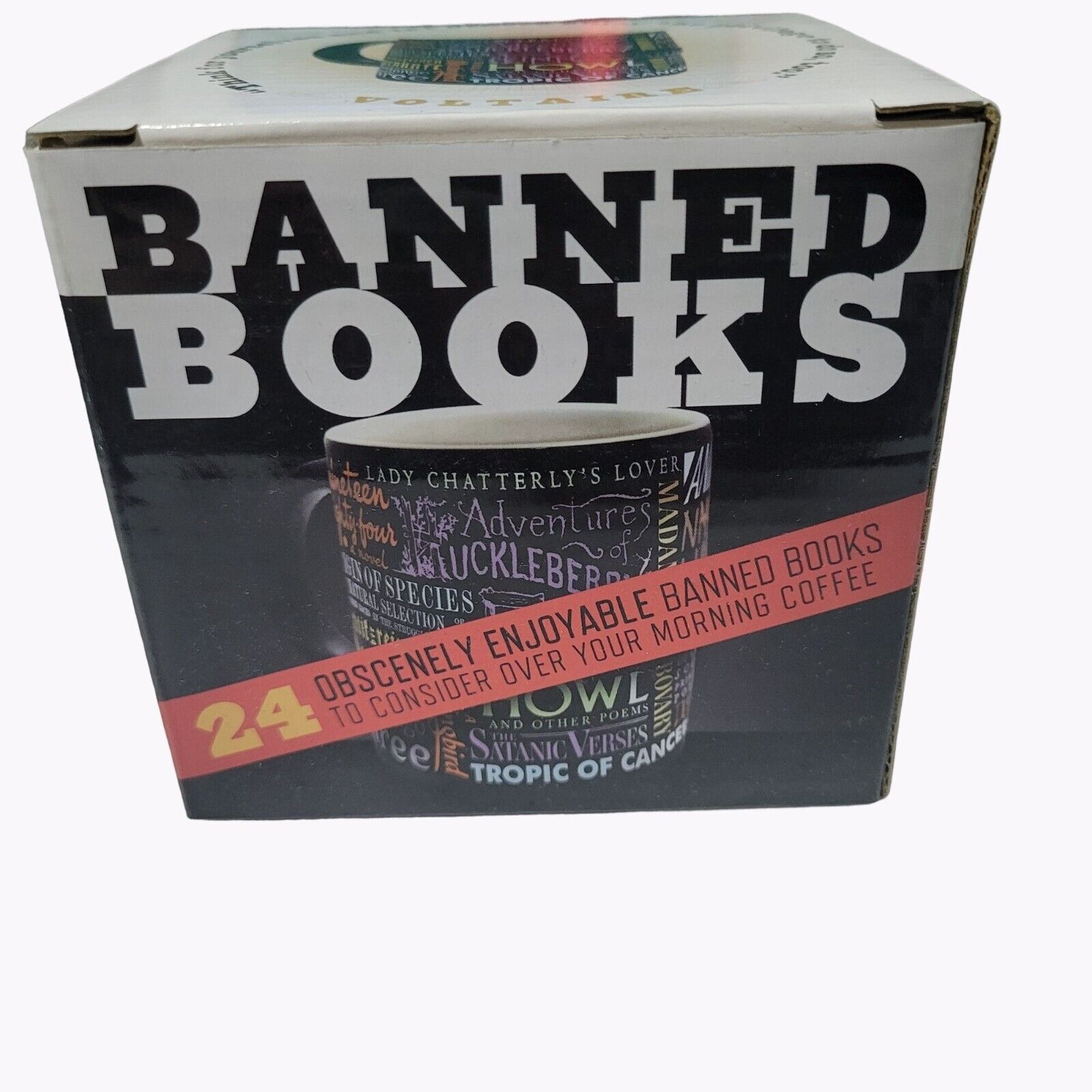 The Unemployed Philosophers Guild Banned Books Coffee Mug 12oz Cup Censorship