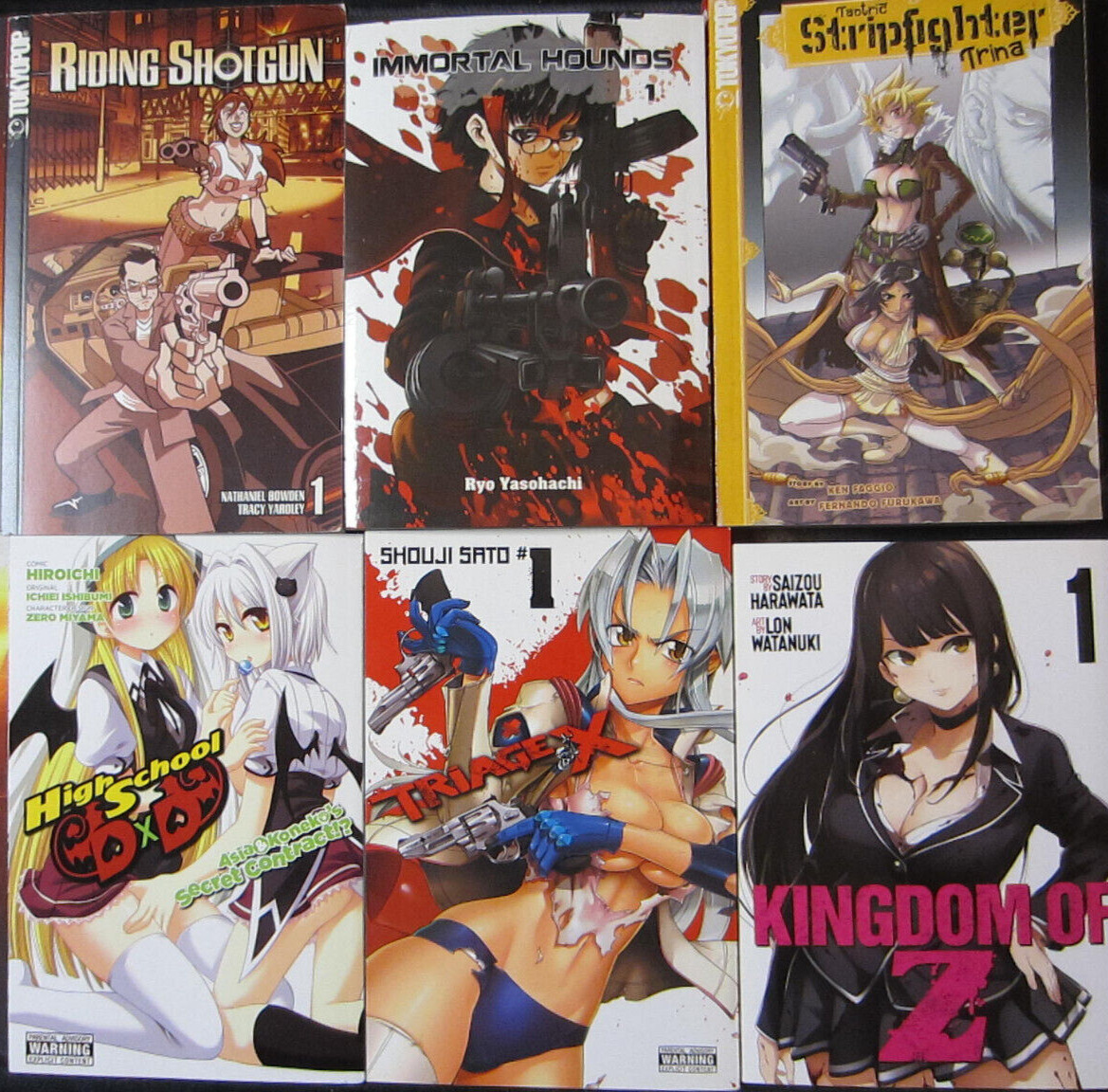 Sexy manga lot 6 books English Seven seas Tokyopop Yen press Mature content