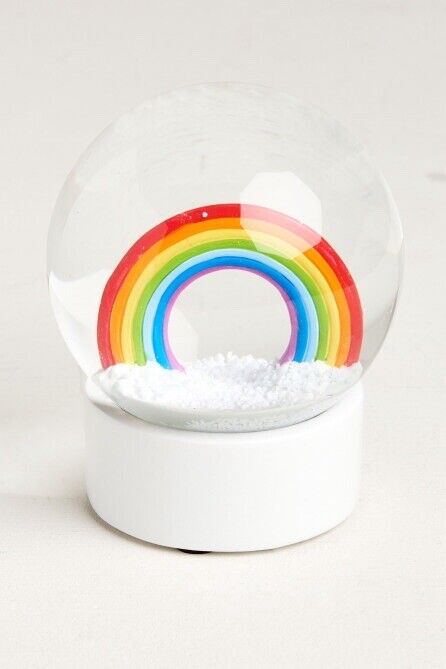 NEW Rainbow Snow Globe Glitter Sparkle Magic Snowglobe Children Kids Teens