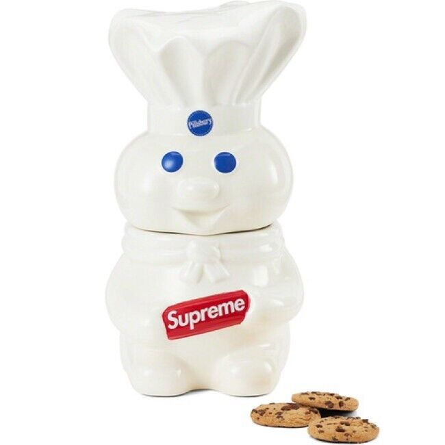 Supreme Pillsbury Doughboy Cookie Jar - FW22 - New in Box & Authentic *In-Hand