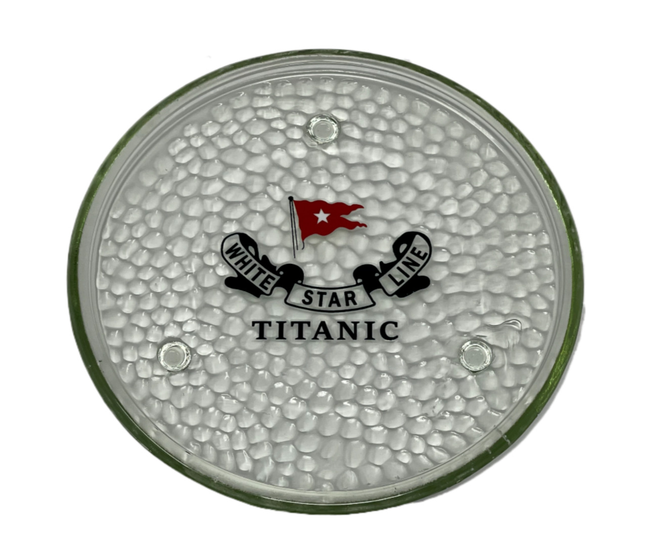 RMS Titanic Dishware Glass Plate Titanic Memorabilia Gifts - 2 Pack