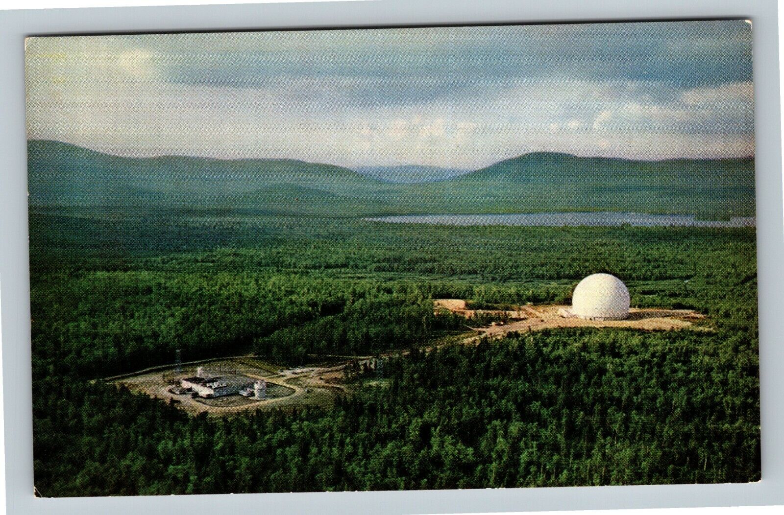 Andover ME, Bell Telephone System's Earth Station, Maine Vintage Postcard
