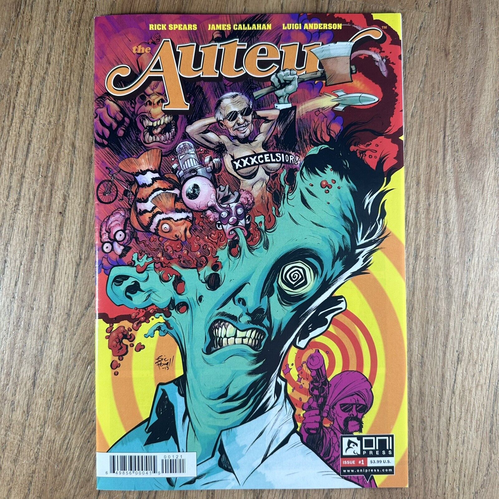 Auteur #1 Controverisal Naked Stan Lee Eric Powell Variant Oni Press 2014 VFNM