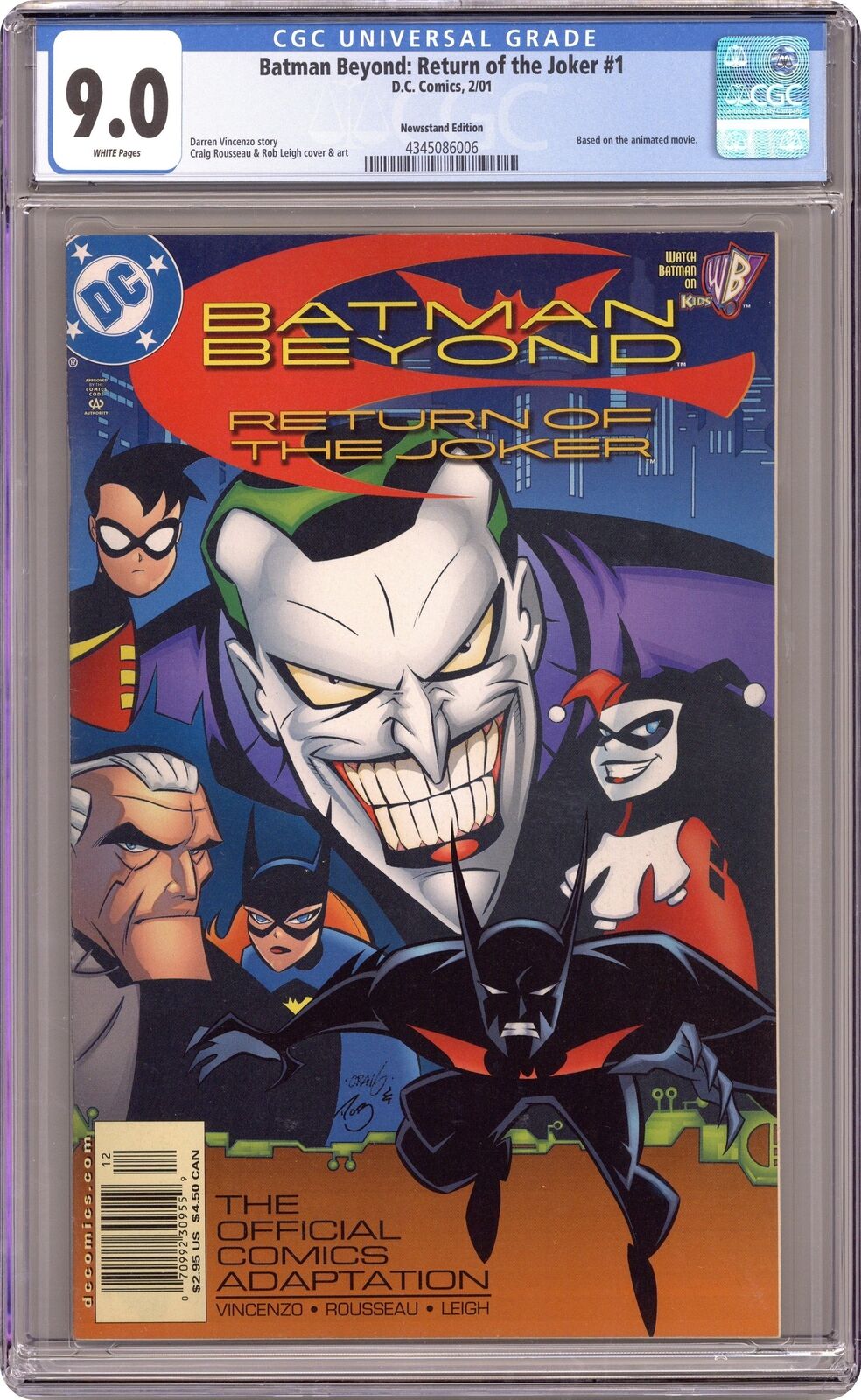 Batman Beyond Return of the Joker 1N CGC 9.0 Newsstand 2001 4345086006