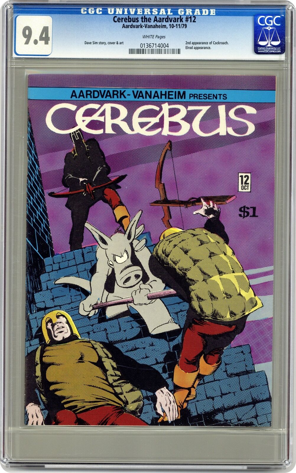 Cerebus #12 CGC 9.4 1979 0136714004