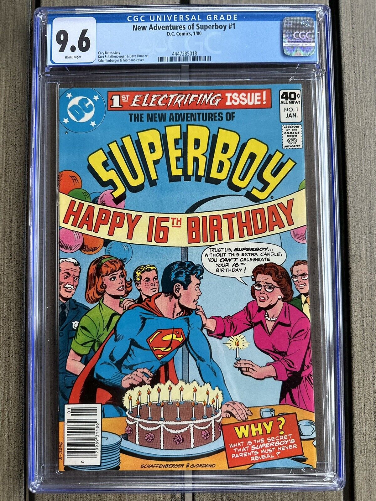 New Adventures of Superboy #1 CGC 9.6 🔑 White Pages 🔥 DC Comics 01/1980