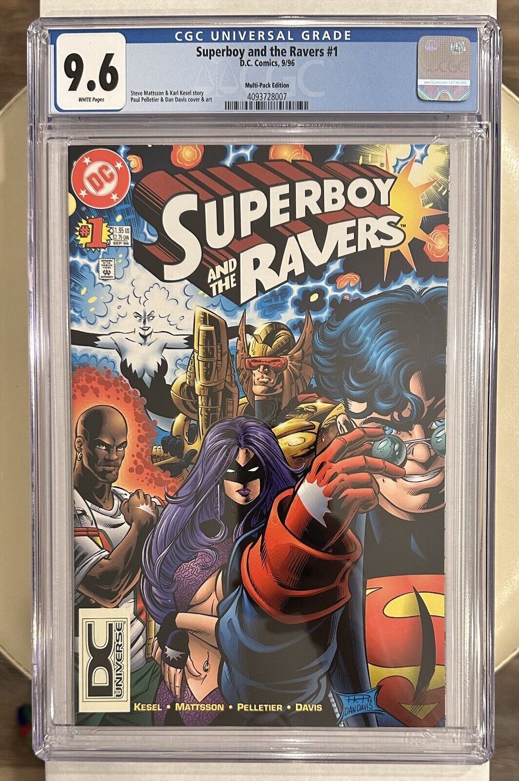 Superboy and the Ravers #1 DCU Variant CGC 9.6 1 of 1 on Census Only Pop