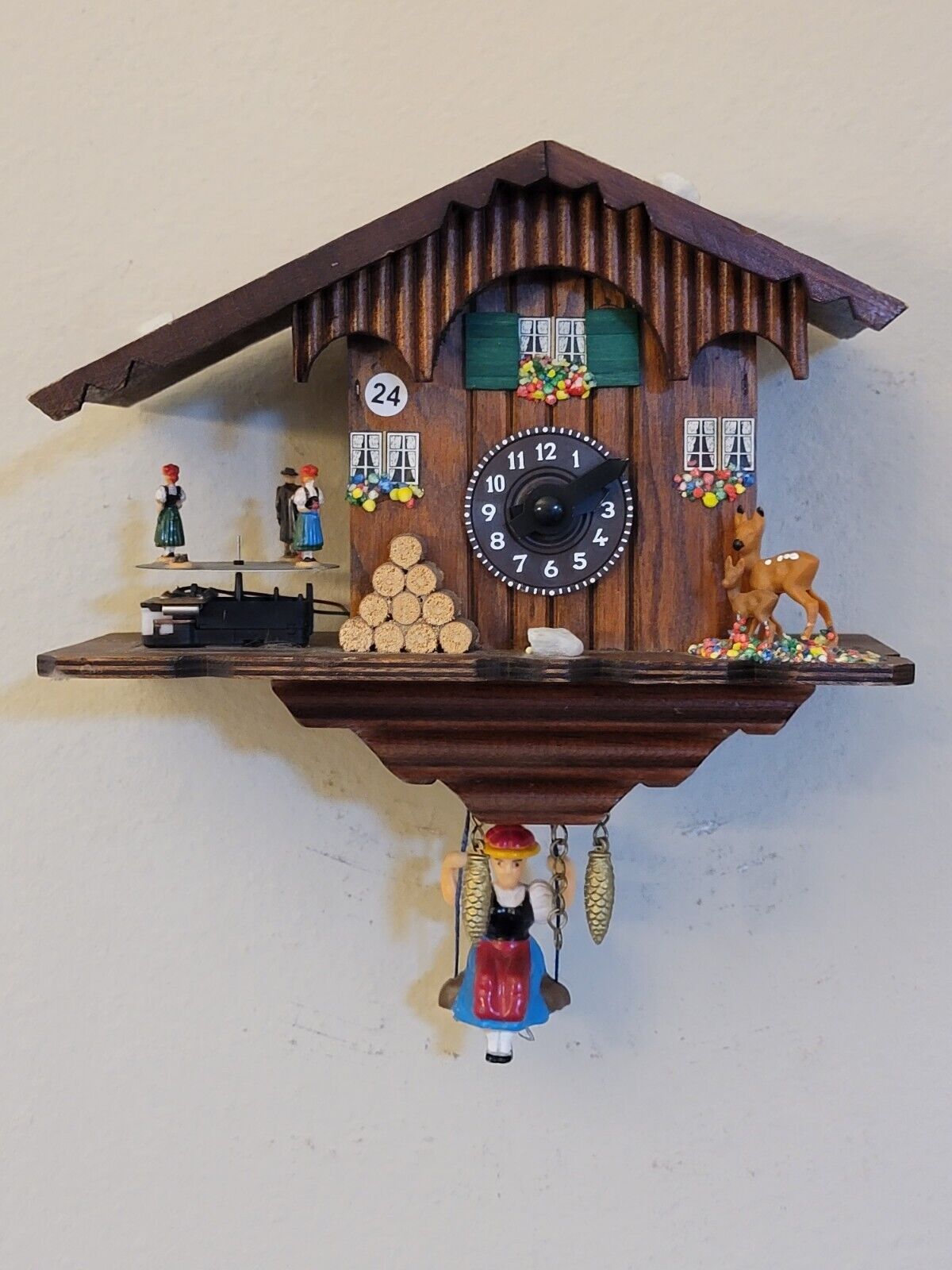 The Hildegard Cuckoo Clock by Hermle. Modified With 2nd Mechanism. Please read. 