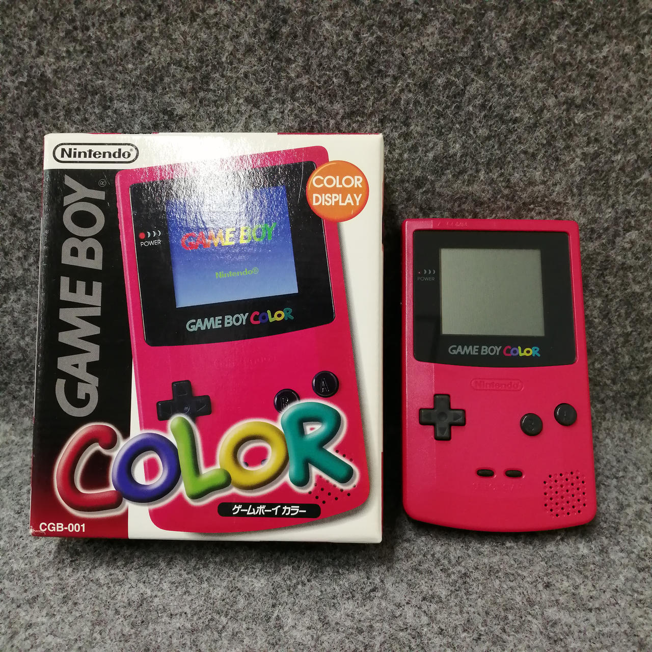 Nintendo Cgb-001 Red Game Boy Color