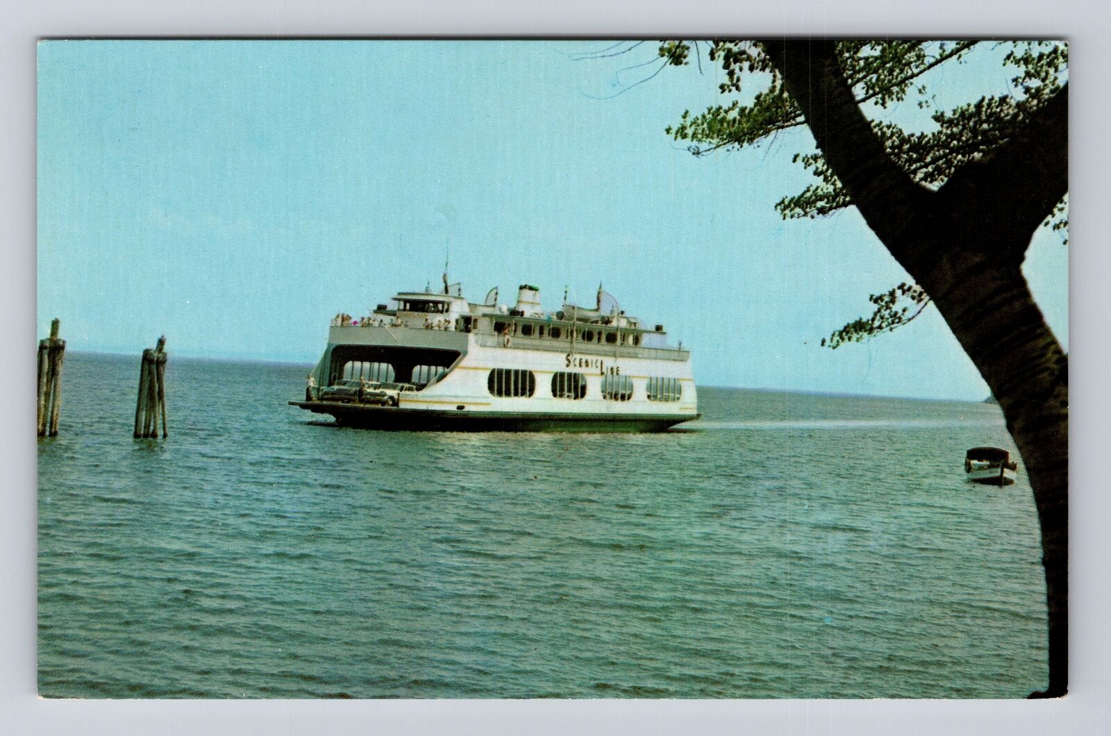 Port Kent NY-New York, Champlain Beautiful Ferry, Antique, Vintage Postcard
