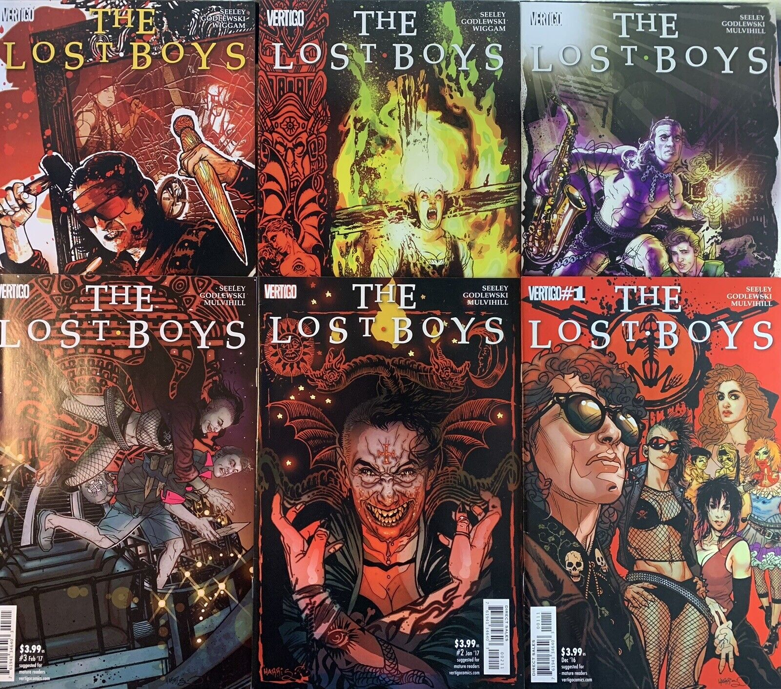 The Lost Boys #1-6 Complete Set 2016 DC Vertigo