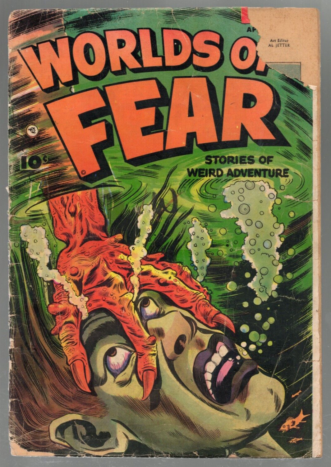 Worlds of Fear #9 Fawcett 1953 Qualified FA/GD 1.5