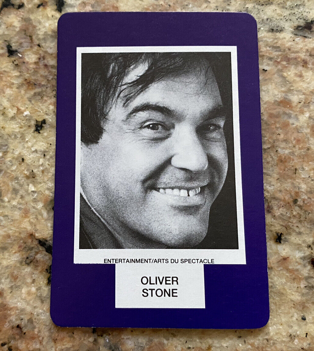 Oliver Stone 1993 Face To Face Print Flaw Trading Card Canada Games Scarface