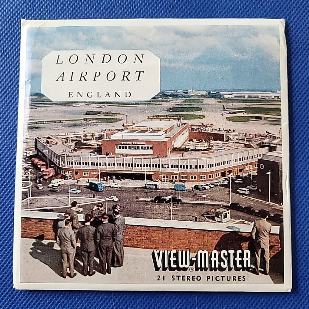 Sawyer's Vintage C283 London Airport England view-master 3 Reels Packet