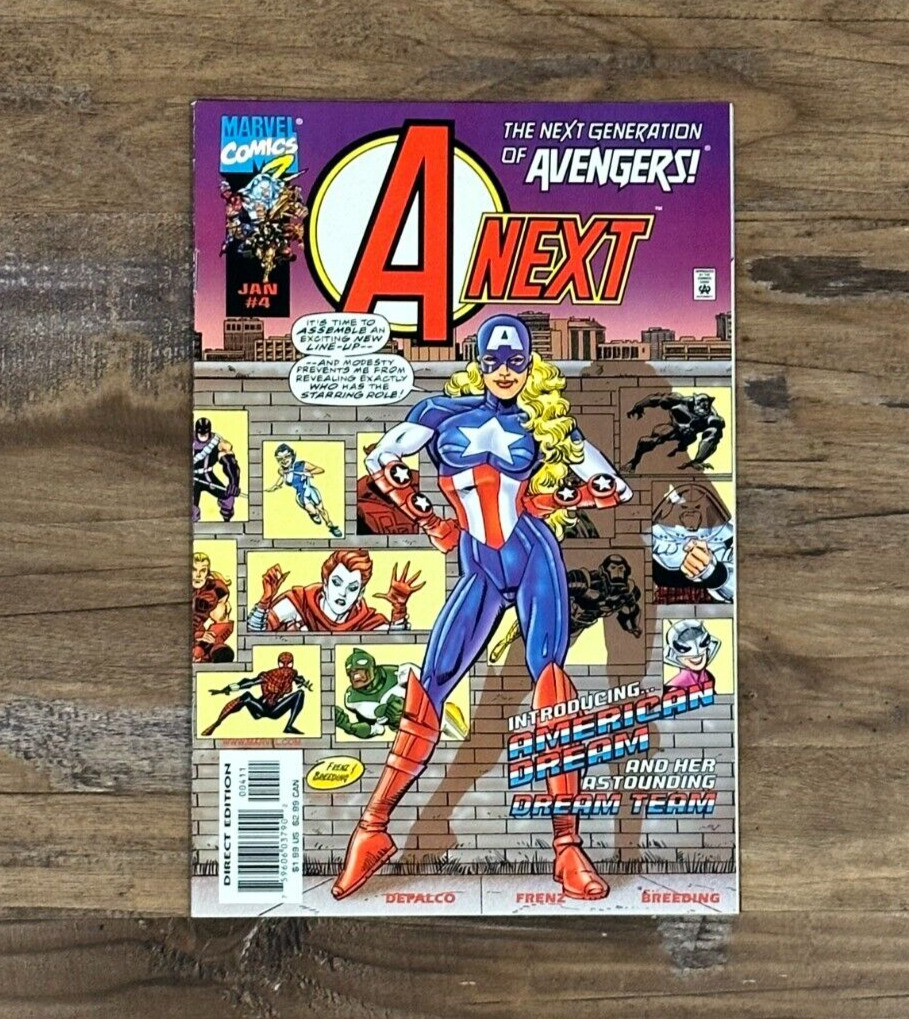 A-Next #4 Generation Avengers Marvel 1st App American Dream,T,chaka & Team