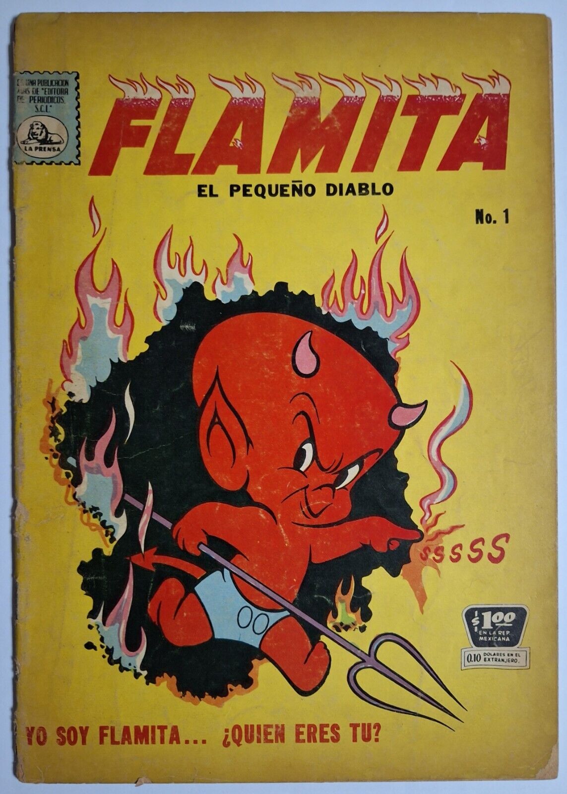 Hot Stuff, the Little Devil #1 Harvey spanish variant Flamita #1 La Prensa 1958