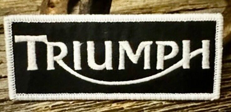 GORGEOUS TRIUMPH MOTORCYCLES EMBROIDERED IRON-ON PATCH...