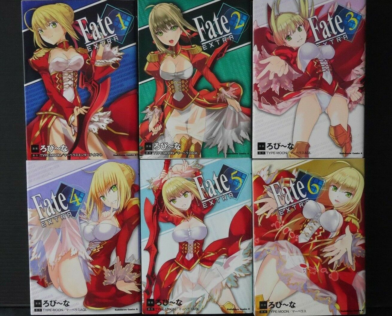 Fate/Extra Complete Manga Collection 1-6 by Type-Moon, Robina - Japan