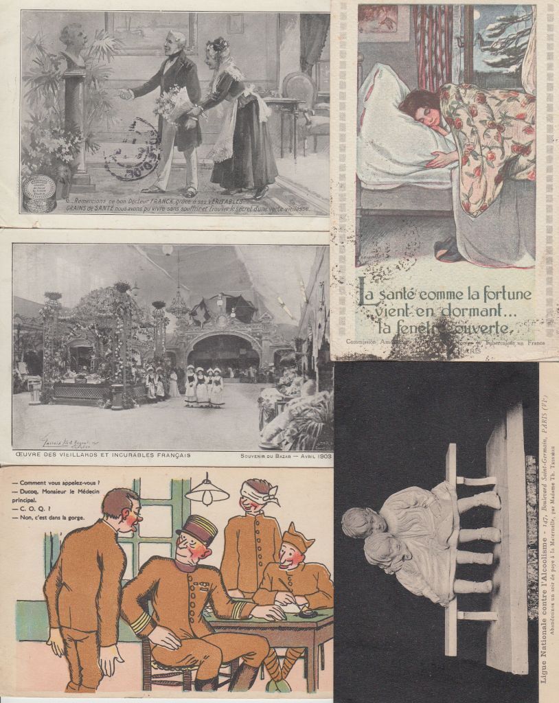 MEDICINE MEDICAL Hospitals HEALTH 159 Vintage Postcards Mostly Pre-1970 (L5191)