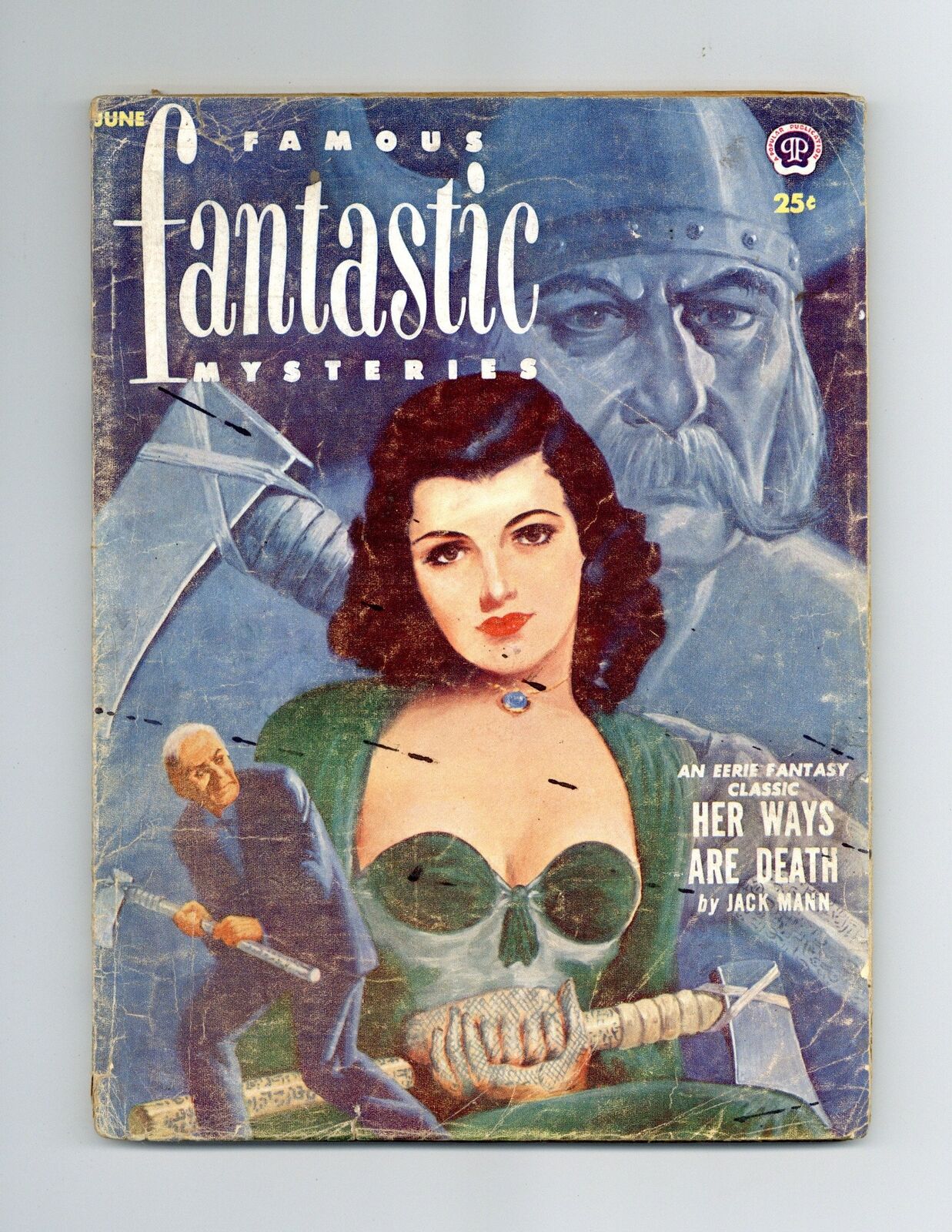 Famous Fantastic Mysteries Pulp Jun 1952 Vol. 13 #4 GD+ 2.5 TRIMMED