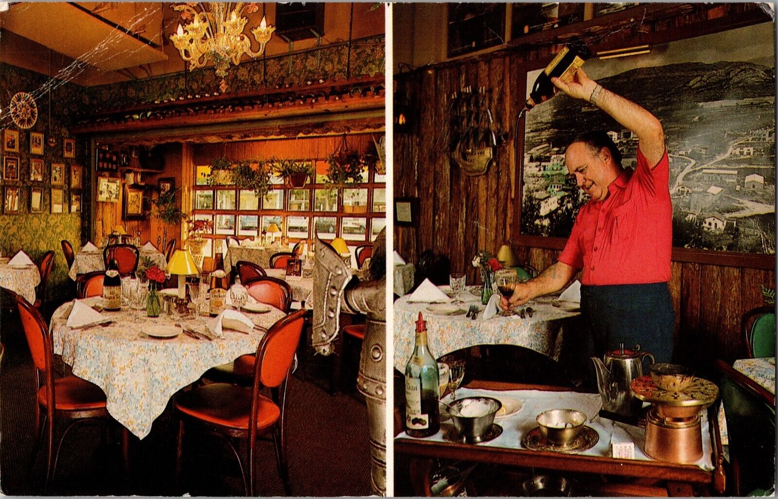 HOLLYWOOD FLORIDA FL Old Spain Spanish Restaurant and Lounge Vintage Postcard