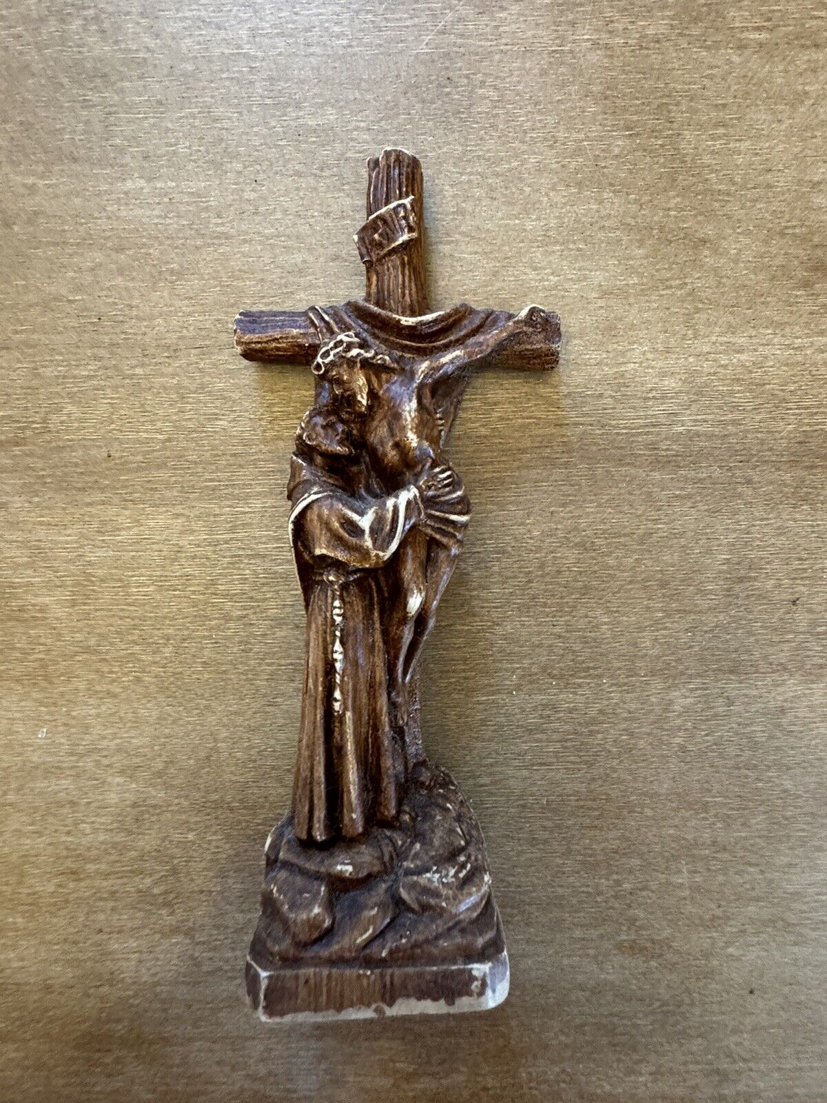 Vintage/Antique Jesus St. Francis Statute Figure 