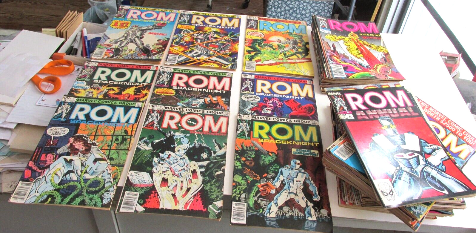 ROM #1-#75 Annual 2-4 SPACE KNIGHT, Marvel Sci Fi Comic Run 1979-1986 F-VF cond