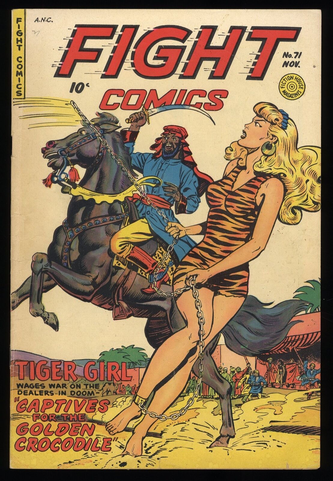 Fight Comics #71 FN- 5.5 Tiger Girl Fiction House 1950