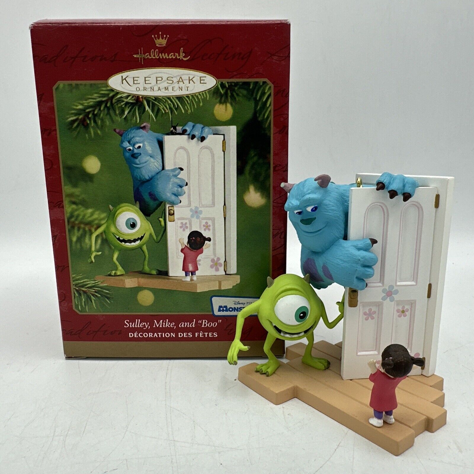 Hallmark Disney Pixar Ornament Sulley Mike and Boo Monster’s Inc 2001 Keepsake