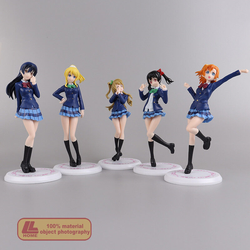 Anime LL School idol project Honoka Kousaka 5pcs Set PVC Figure Toy Gift