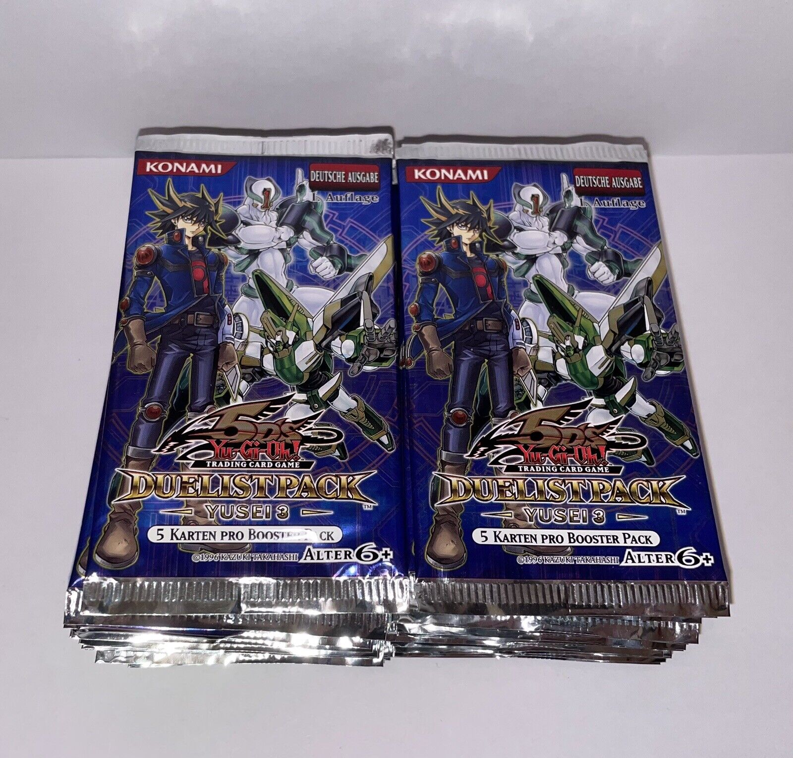 34 Piece YuGiOh Duelist Pack Yusei 3 (Original Packaging Sealed) Booster Pack 1st Edition German