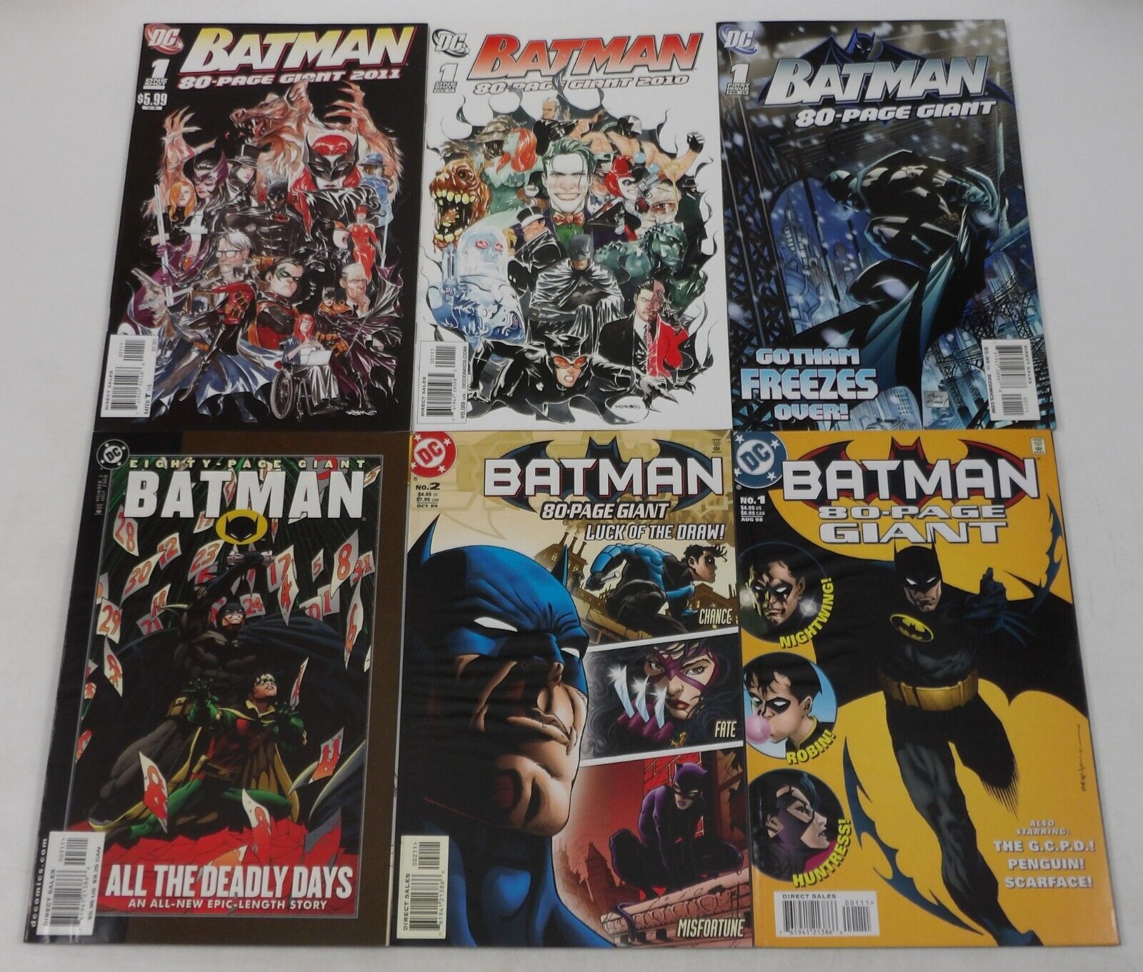 Batman 80-Page Giant #1-3 VF/NM complete series + 2009 2010 2011 DC set