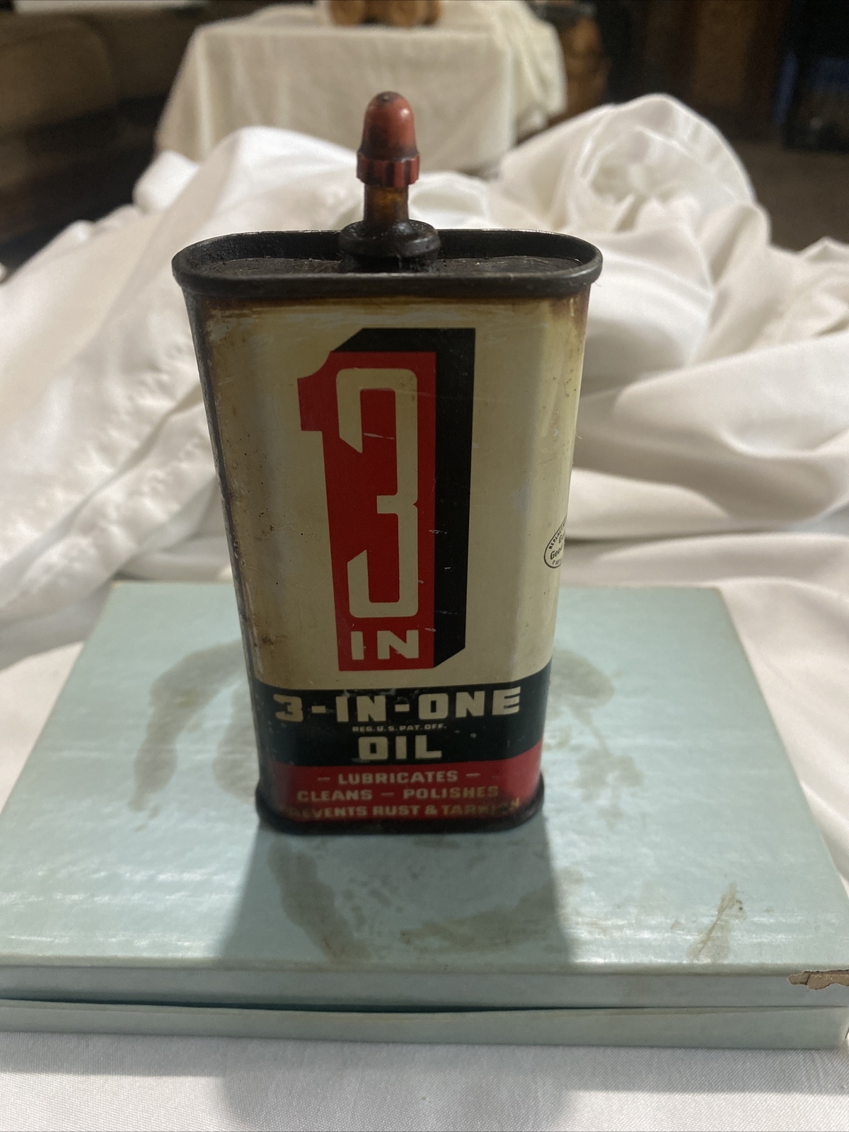 Vintage 3 in 1 Oil Tin Can 3fl Oz for Sale - ScienceAGogo